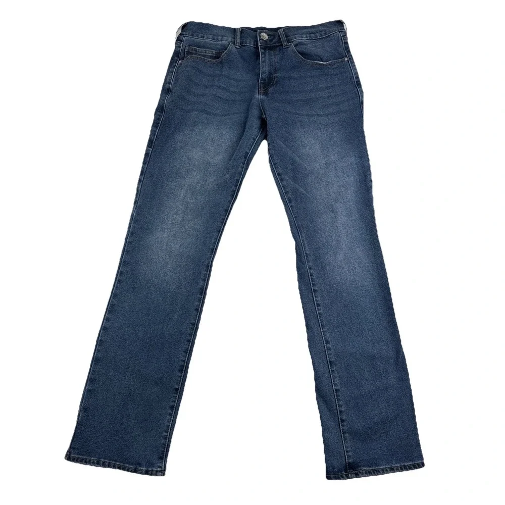 True Religion Ricky Relaxed Straight Mens Blue Jeans  fits 32*32 Denim